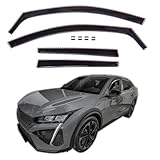 J&J AUTOMOTIVE GD D�flecteurs d'air et de Vent pour Peugeot 408 Depuis 2022 4pcs, Teint�s, Avant et Arri�re, A�rodynamique