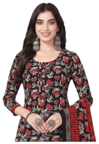 Image of Priyashi Women Unstiched Crepe dress materials | Crepe Salwar Suit for women with dupatta | suit material for women unstitched