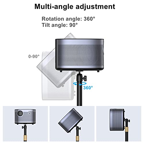 Support de projecteur stable au sol en métal pour corriger l'angle d'image - 3