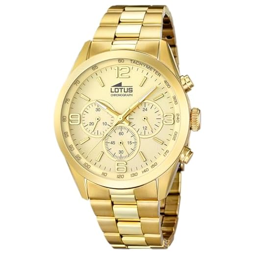Lotus Reloj Hombre 18153/2 Minimalist Caja de Acero Inoxidable 316l Dorado Correa de Acero Inoxidable 316l Plateado