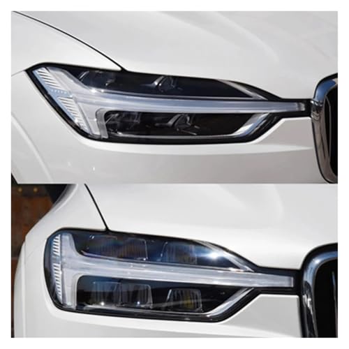 Cubierta de carcasa de faro derecho para Volvo XC60 2019 transparente que elimina la opacidad 4