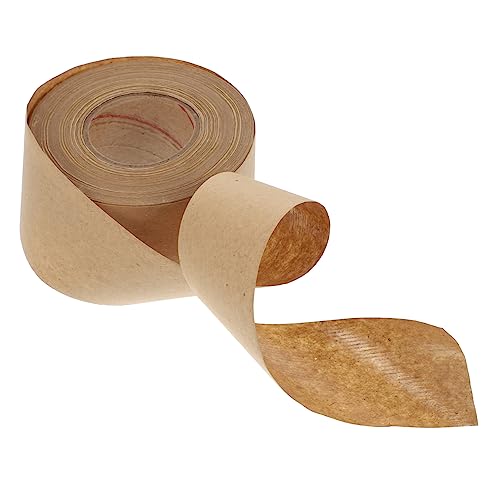 HOUDERCO 1 Por cinta de papel kraft doble oro cinta para enmarcar activada por agua activado pegatinas cintas Agarre packing tape waterproof tape cinta de embalaje cinta para embalar