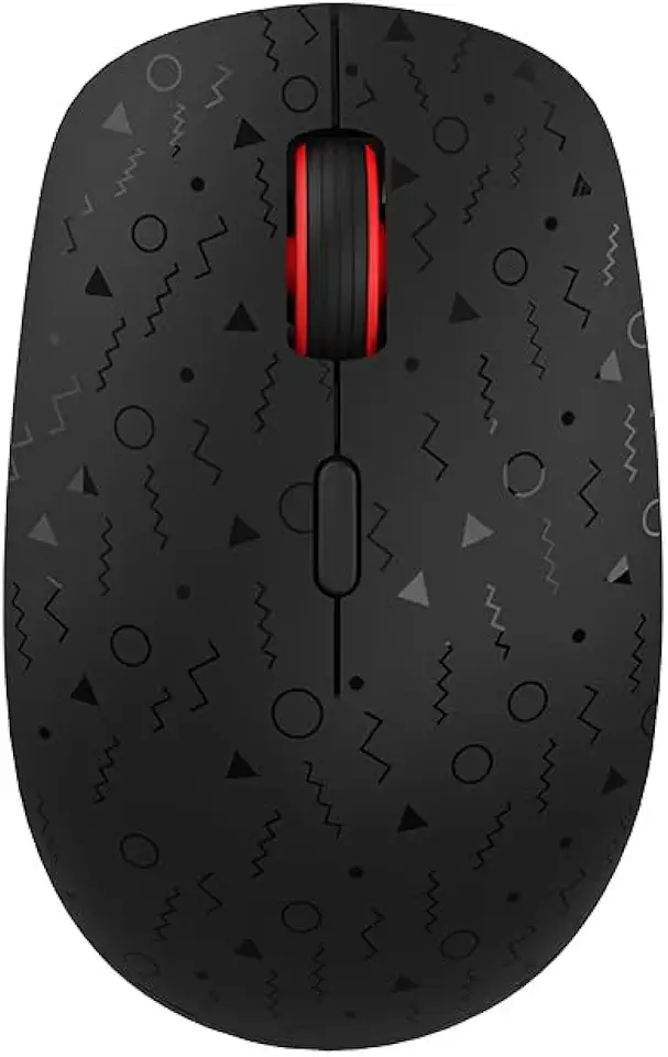 Mouse Sem Fio C3Tech M-W90BK Preto bateria Recarregável, Ergonomico, Ambidestro, 1600 DPI, Silencioso, Compatível com Windows, e MacOS