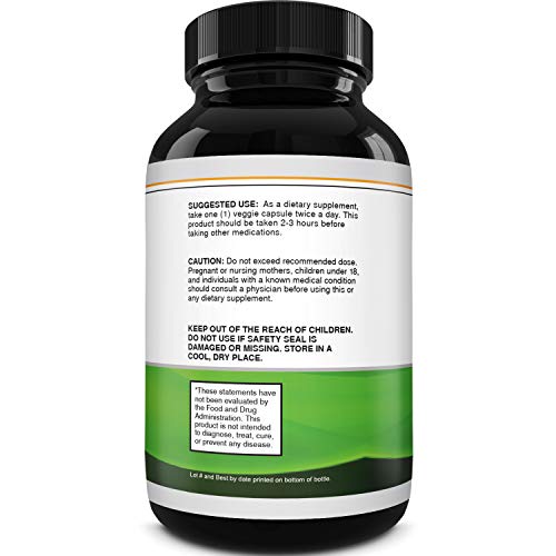 Cleanse and Detox Activated Charcoal Capsules - Purifying Detox Pills with 1200mg Per Serving Coconut Charcoal Powder for Bloating Relief and Body Detox Cleanse - Active Charcoal for Gut Health-180ct - Image 4