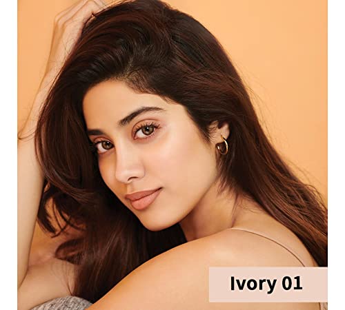 Image of Nykaa All Day Matte 12Hr Oil Control Face Compact Powder With SPF 15 PA ++ - Ivory 01
