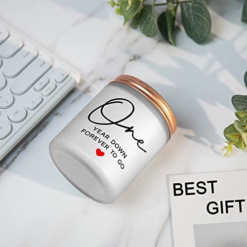 1 Year, 1Th, One Year, First Anniversary Candles Gifts For Him Her Couple- Happy Paper Anniversary Girlfriend Boyfriend Wife Husband Gifts #TOP1
