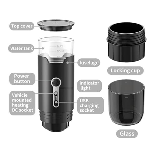 Cafetera portátil automática con batería 100 mL miniatura 6