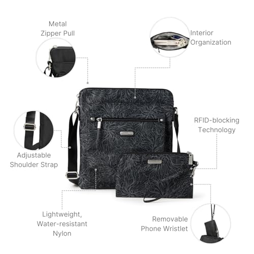 Image of Baggallini womens Go Bagg With Rfid Phone Wristlet