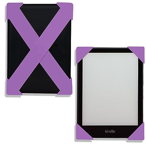 Image of Strapsicle Silicone Hand Straps | Accessory for 6 inch Kindle (2022-2024) and Kobo Nia | 2-Pack | Purple