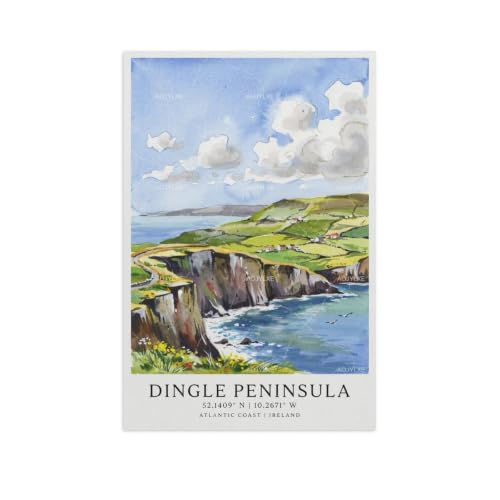 Poster Dingle Peninsula vintage pour s'évader au quotidien chez soi
