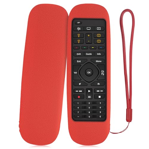 Zmmyld Protective Silicone Case ONLY for Logitech Harmony Companion All in One Remote Control Shockproof Washable Anti-Slip Remote Cover Sleeve Skin with Hand Strap(Red)