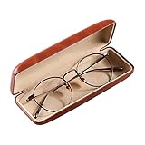 GmeDhc Brillenetui Hardcase, PU Leder Hartschalen Brillenetui, Tragbare Brillenbox für Brillen und Lesebrille, Kratzfeste Brillenetui für Damen, Herren, Kinder
