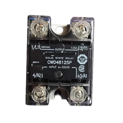 Relais SSR CWD48125P avec commutation silencieuse 125A et entrée 4-32VDC