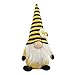 XiuginFU Gnomi in peluche giallo & nero scandinavo Tomte Nisse decorazioni primaverili svedesi Miele Ape casa fattoria cucina peluche set da cucina per decorazioni domestiche blu
