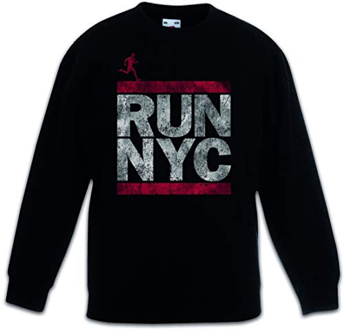 Sweat-shirt noir enfant Run NYC Urban Backwoods fini les pulls inconfortables
