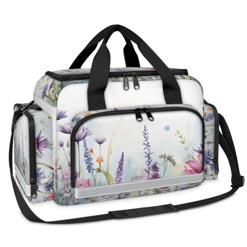 GzLeyigou First Aid Bags Empty, Cute Florals Emergency Bag First Aid Kit Multiple Compartment Kit Carrier On Call Trauma Bag For Paramedics Emergency Medical Supplies Kit