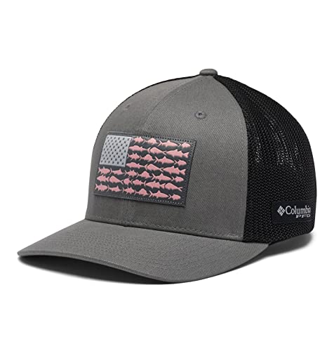 Image of Columbia Unisex PFG Fish Flag Mesh Ball Cap