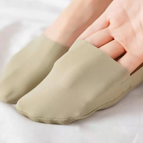 Image of Silk No Show Ankle Socks,Low Cut Socks Non Slip Invisible Liner Sock Footies for Flat Boat and Dress Shoes (US, Numeric, 00, Regular, Regular, Multicolor)