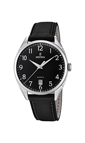 Preisvergleich Produktbild Festina Herren Analog Automatik Uhr mit Leder Armband F16977 / 2