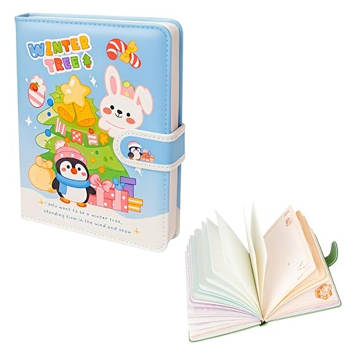 Image of FunBlast Diary for Girls - Christmas Kawaii Diary for Kids, Journal Diaries for Girls, Notepad for Students Stationary Items, Birthday Gifts (98 Sheets) (Blue)