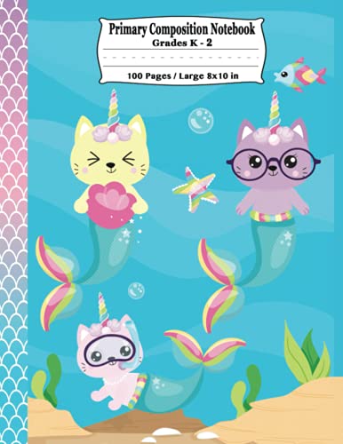 Primary Composition Notebook: Draw & Write with Picture Space on ...