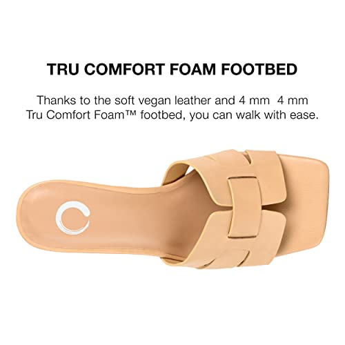 Journee Women's Comfort Foam Renatta Dress Sandals Mocha, 84