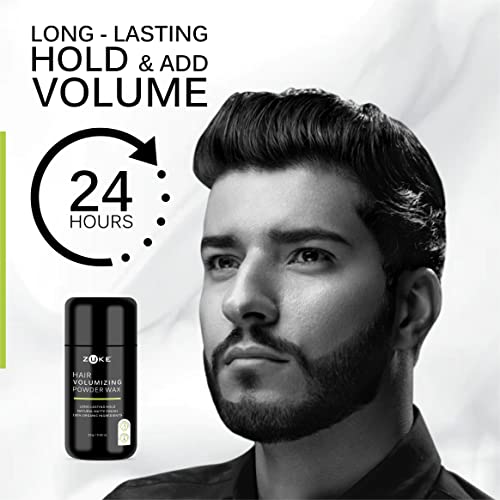 Zuke Hair Volumizing Powder Wax - 15g | 24 Hrs Strong Hold | Natural Matte Finish | 100% Organic Ingredients | Perfect Hair Styling Powder - Image 2