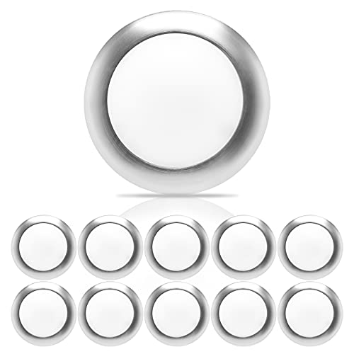 ECOELER 10 Packs 6 Inch LED 3000K Low Profile Recessed & Surface Mount Disk Light, Round, 15W, 1050 Lumens, Warm White, Driverless Design, Dimmable, Energy Star, UL Listed, Brushed Nickel Finish ECOELER 10 Packs 6 Inch LED 3000K Low Profile Recessed & Surface Mount Disk Light, Round, 15W, 1050 Lumens, Warm White, Driverless Design, Dimmable, Energy Star, UL Listed, Brushed Nickel Finish