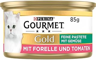 Purina Gourmet 12176198 Mokra Karma z Kaczką i Szpinakiem dla Dorosłych Kotów, 12 x 85 g
