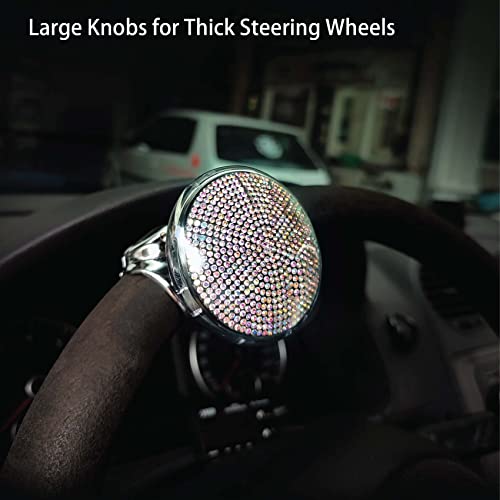 Large Steering Wheel Knob Spinner Bling - Compatible With Thick Steering Wheels, Smooth Suicide Knob With Bearing Easy Installation - Suitable For Suv, Trucks, Vans And Sport Steering Wheels #TOP1