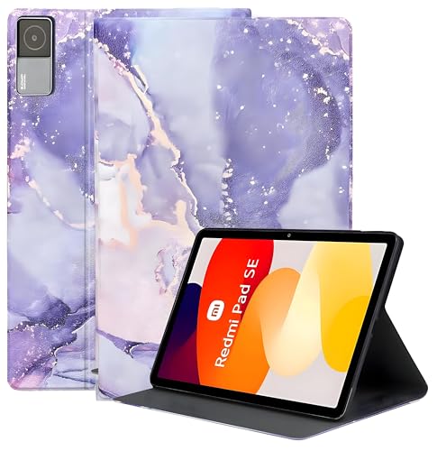 Image of ProElite Book Cover Case for Redmi Pad SE 11 inch Cover, Smart flip case Book Cover for Redmi Pad SE 11 inch Tablet [Auto Sleep Wake Feature], Purple Lilac