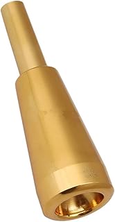 3C Size Trumpet Mouthpiece Brass Gold-plated Heavy Duty Bullet Shape Parts Accessory