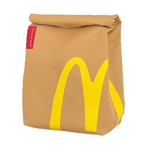 SHANDADDY French Fries Canvas Messenger Bag Large Capacity Hobo Bag with Multiple Compartments Casual Bag unisex Funny Cute Cartoon Korean Shoulder Bag School bag Hand Bags backpack (backpack)