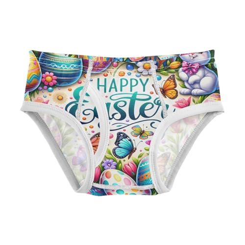 ODAWA Happy Easter Colorful Eggs Toddler Cotton Underwear, Toddler Boys Underwear 2T