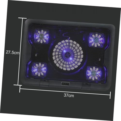Base para portátil con 5 ventiladores, ajustable y antideslizante miniatura 3