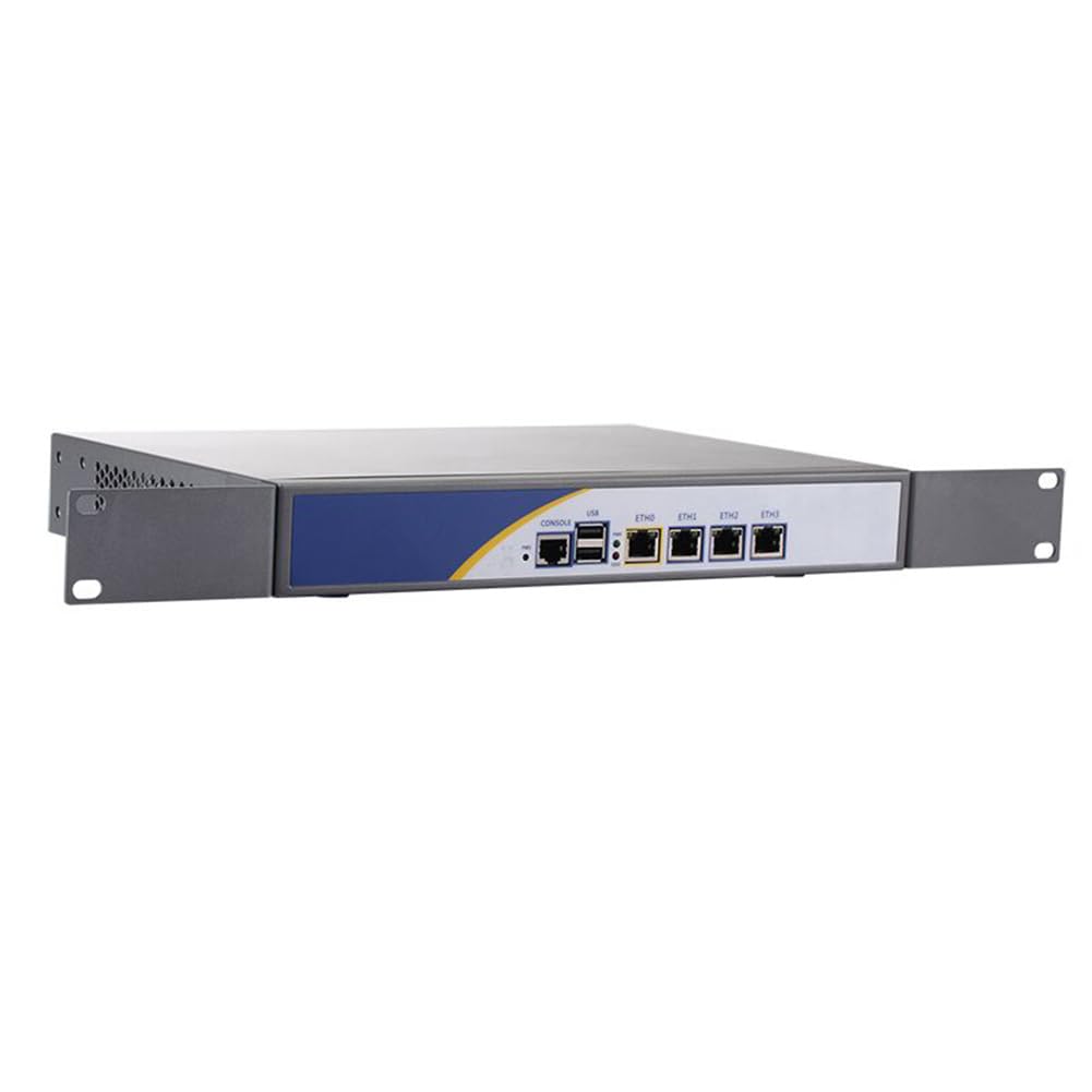 Firewall Hardware, PFSense, Mikrotik, VPN, Network Security Appliance, Router PC, Atom D525, RS01, 4 x Gigabit LAN, 2 x USB, COM, VGA, Fan, 0 RAM, 0 Storage, Barebone No System