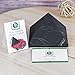 Heka Naturals Unpolished Shungite Pyramid Black Stone Crystal | 4 Inch - Desk Decor Shungite Stone for Home or Office - Chakra Stones, Healing Crystals, Meditation Pyramid