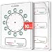 Scribbledo 10 Pack Telling Time Teaching Sheets - 9'x12' Dry Erase Learning Clocks for Kids Homeschooling Supplies