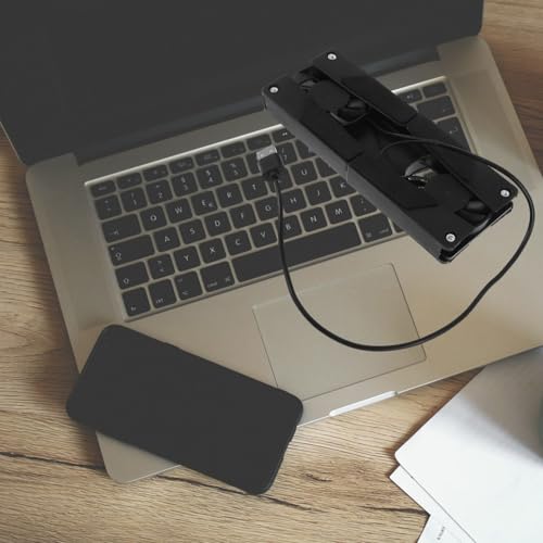 Base portátil con ventilador para laptop balacoo miniatura 6