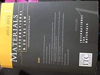 Materials on International & EU Tax Law Volume 1 9081583328 Book Cover