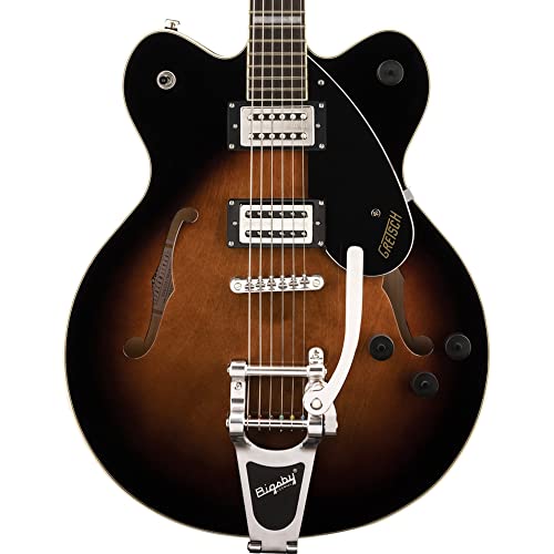 Gretsch G2622T Streamliner™ Bloc double coupe avec carte Bigsby®, Brownstone Maple - Les Beatles, Paul McCartney, John Lennon, RIngo Starr, George Harrison Gretsch G2622T Streamliner™ Bloc double coupe avec carte Bigsby®, Brownstone Maple