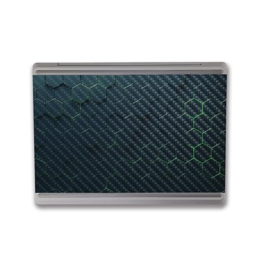 Image of MightySkins Carbon Fiber Skin Compatible with Microsoft Surface Laptop Go 3 (2023) Full Wrap Kit - Acid Hex | Protective, Durable Textured Carbon Fiber Finish | Made in The USA