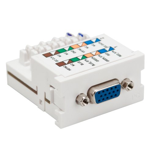 Módulo MOS para monitor VGA Leviton conector 110 placa multimedia 41295-VMW