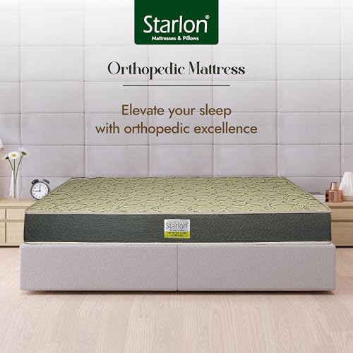 Image of Orthopedic Foam Mattress | Dual Comfort Design | Spine Alignment | 5- Years Warranty | Medium Firm | 3 Layered Orthopedic Mattress | Queen Size (48x72x6 Inches)