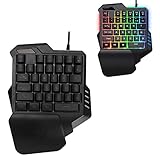 【TECLADO PROFESIONAL PARA JUEGOS】 Chip de juego incorporado, con una velocidad de respuesta 3 ms más rápida, más fluido para jugar, perfecto para que los entusiastas de los juegos disfruten plenamente del placer de los juegos. Todas las 35 teclas anti-ghosting, adecuadas para casi todos los juegos de PC.