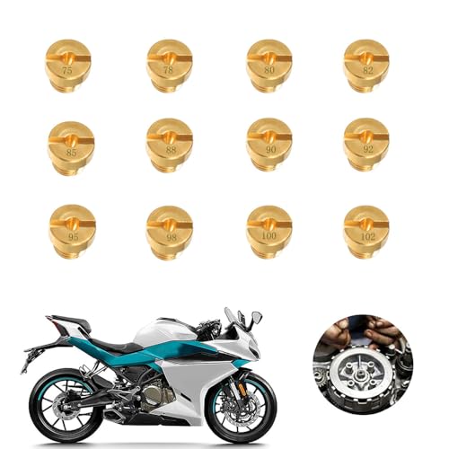 Vergaser DüSe M5, HauptdüSenset M5, VergaserdüSen M5, Vergaser Hauptdüsen Satz Vergaser Düse 75，78，80，82，85，88，90，92，95，98，100，102 für Roller Motorrad Schaltmoped