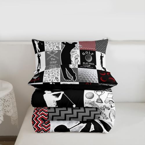 Image of Feelyou Golf Comforter Set Twin Size 2 Pcs Kids Boys Girls