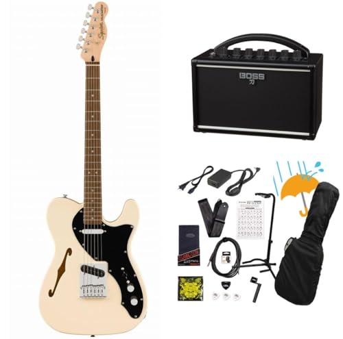 Squier/Affinity Series Telecaster Thinline Laurel Fingerboard Black PG Olympic White KATANA MINI �A���v�t��13�_�Z�b�g�I