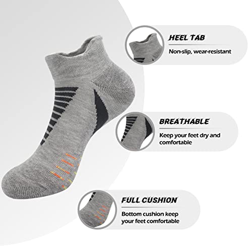 SERISIMPLE Low Cut Performance Cotton Viscose Bamboo Socks Athletic Cushion Compression Wicking Running Men Women 3 Pairs2