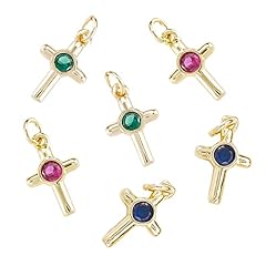 Cross Random Color Charms_10 Pcs